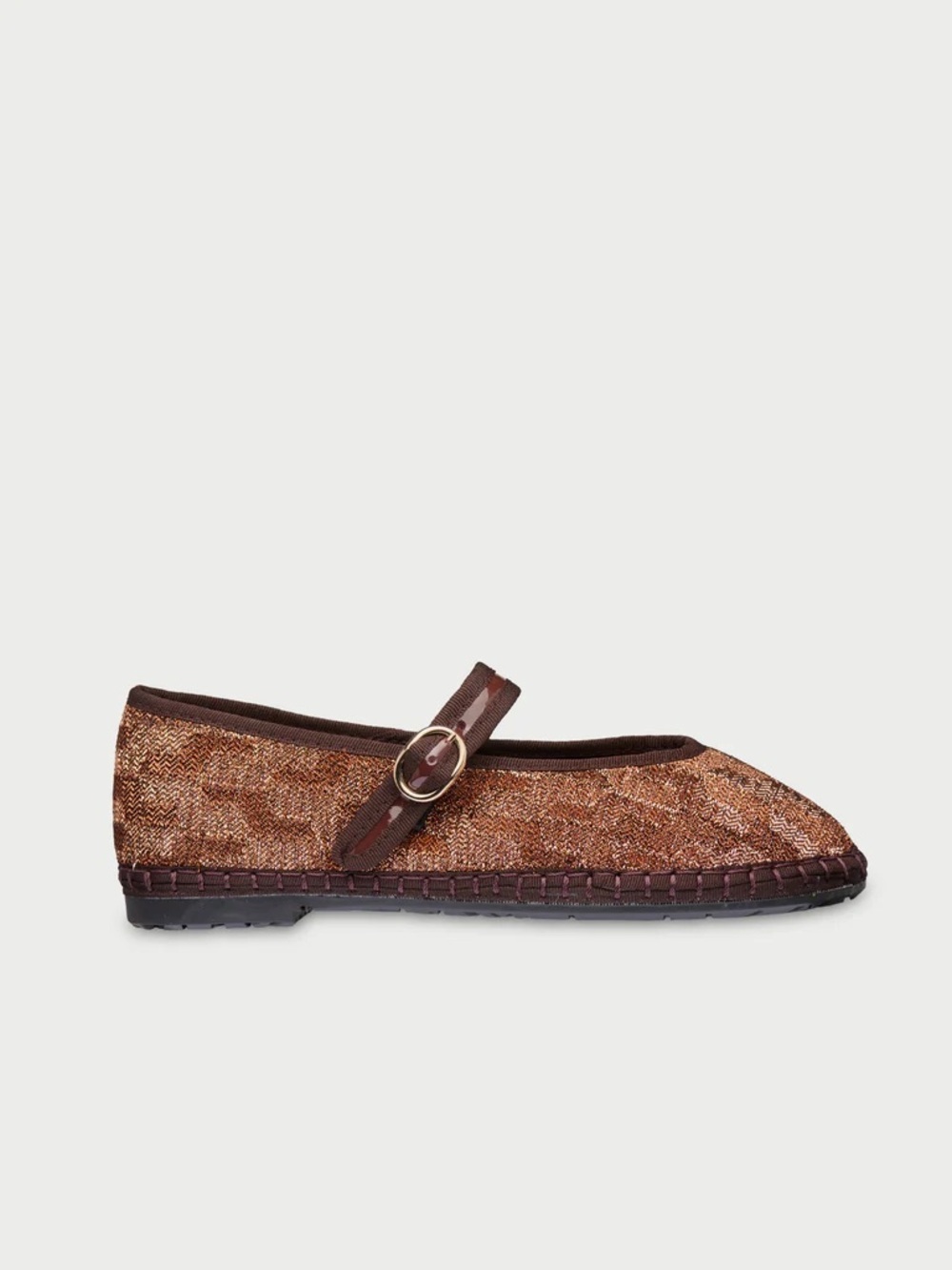 Flabelus Pierre Isabelle Metallic Copper Mary Jane Flats EU 39 NIB Handmade Spai